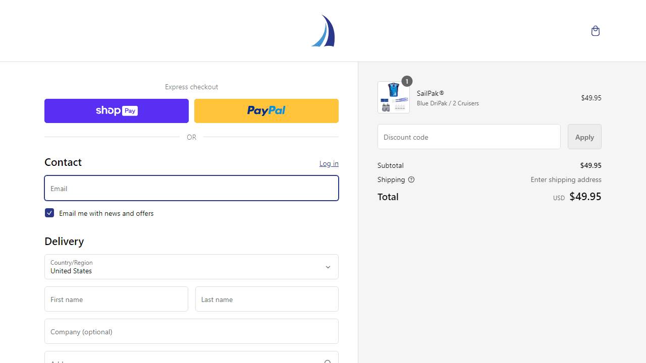 How to apply SailPak coupon code